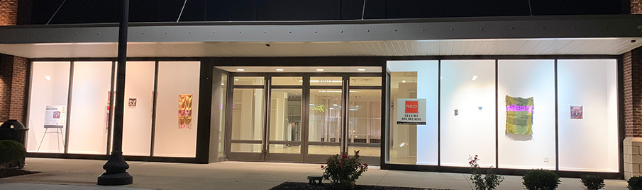 Sample storefront art show