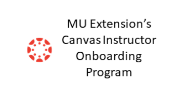 Canvas logo with course title