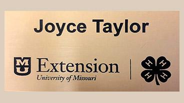 MU Extension 4-H name tag