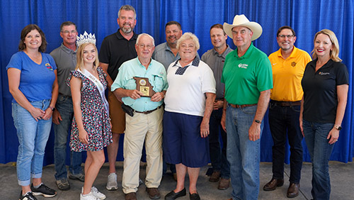 McVicker family and representatives from State Fair and partner agencies