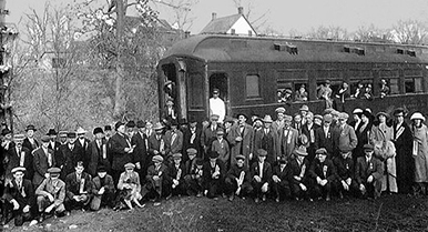 Johnson County group in Columbia in 1911 Johnson County group in Columbia in 1911